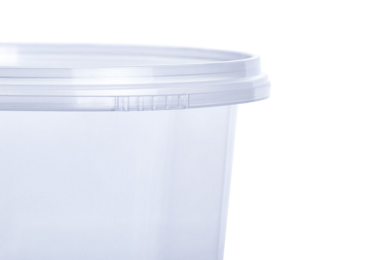 Vitalplast round PP container with lid 210 ml Europe manufactured