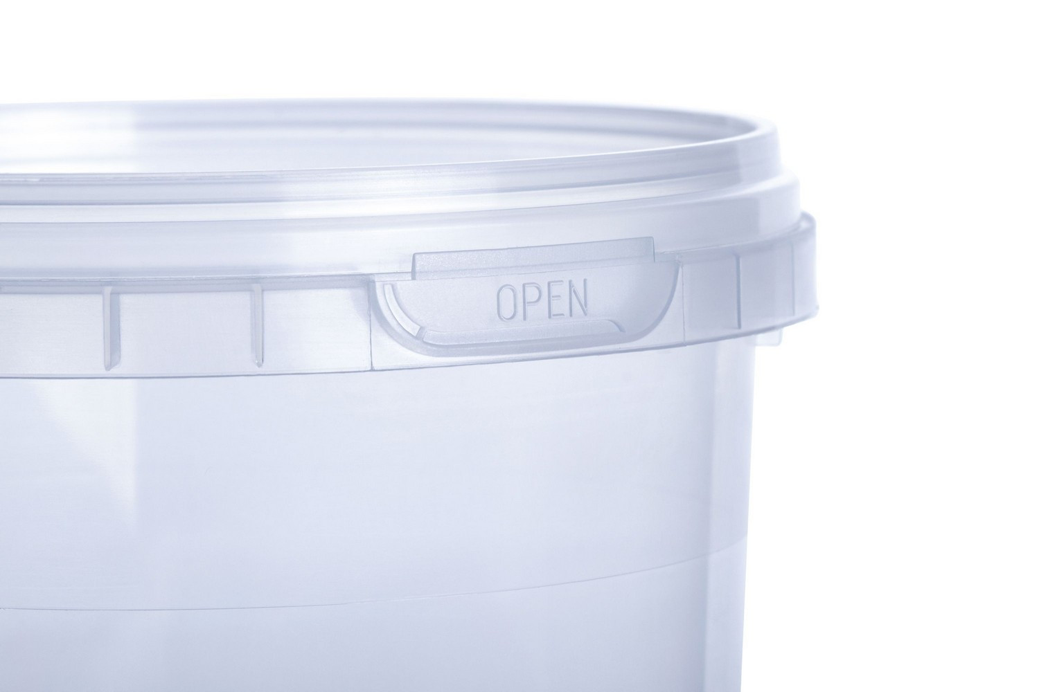 Vitalplast plastic clear liquid tight 0,5 liters containers multi purpose soup containers