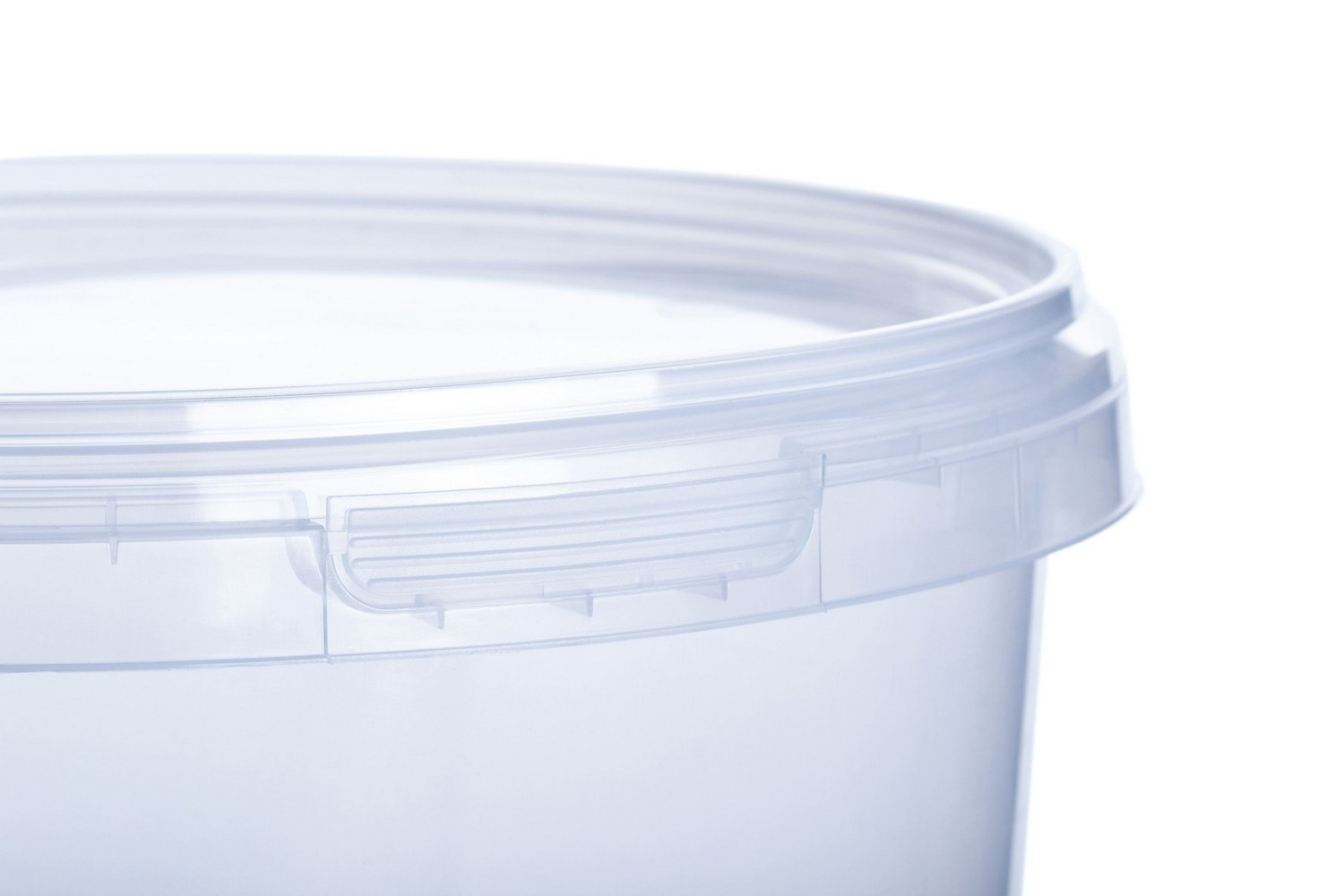 Vitalplast high-quality round polypropylene 5500 ml buckets with lids handles food non-food