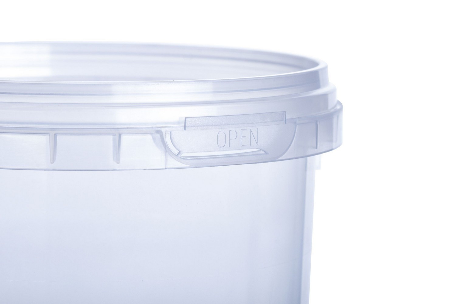 Vitalplast round transparent food non-food high quality european restaraunts containers 0,55 L