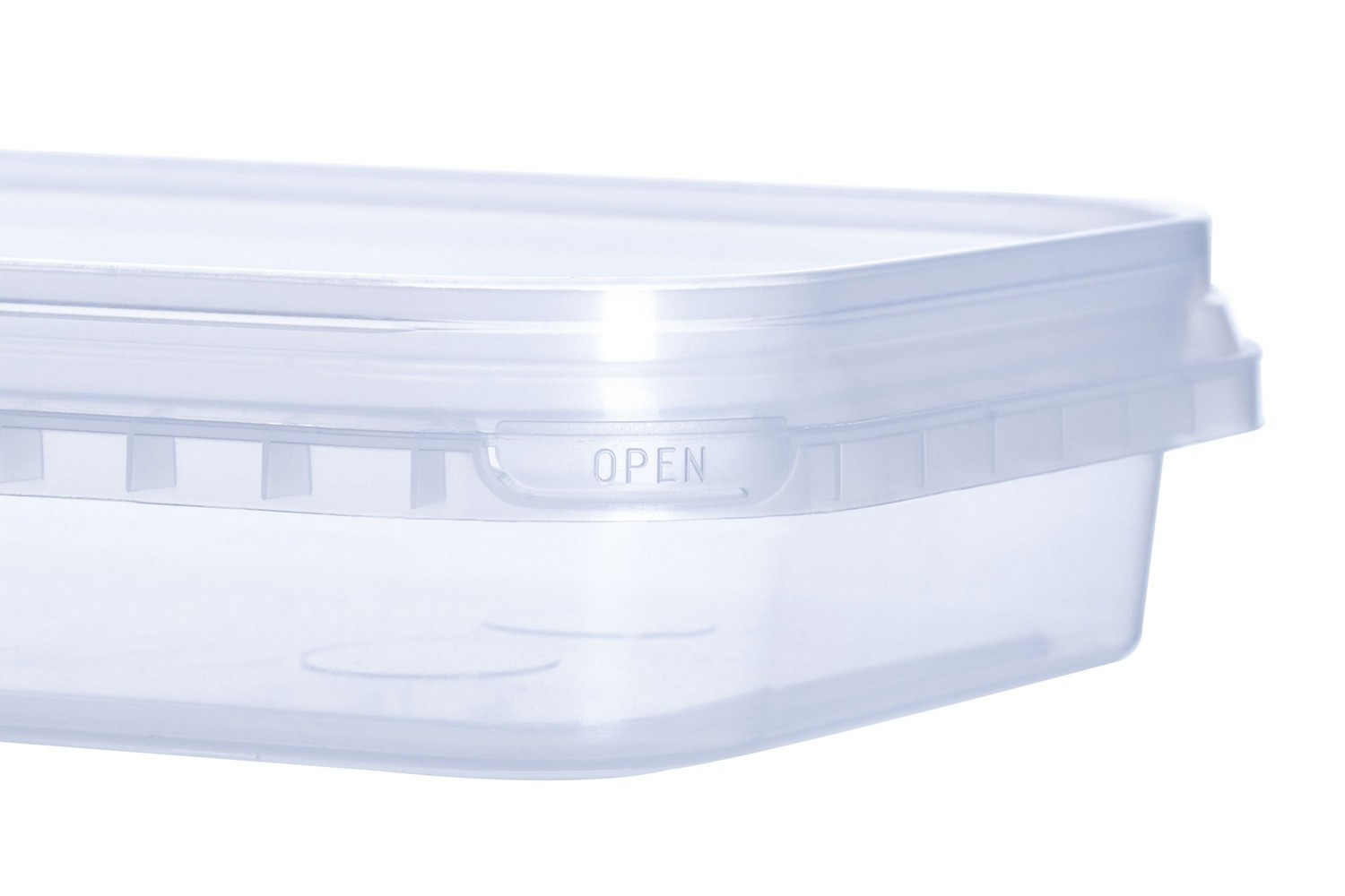 Rectangular liquid-tight PP container 200 ml with lids Europe manufactured